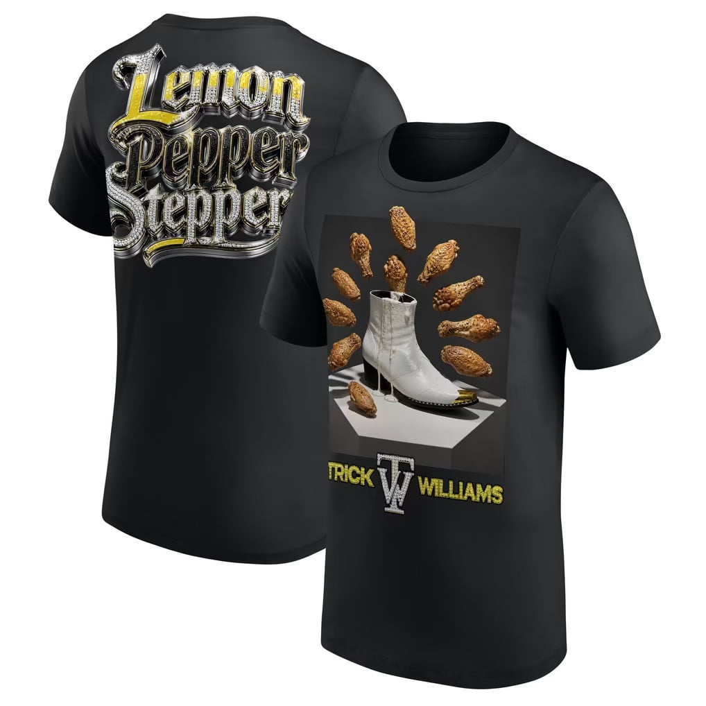 Trick Williams Merch 2026 WWE Trick Williams Lemon Pepper Steppers T-Shirt Wrestling Fan Gifts