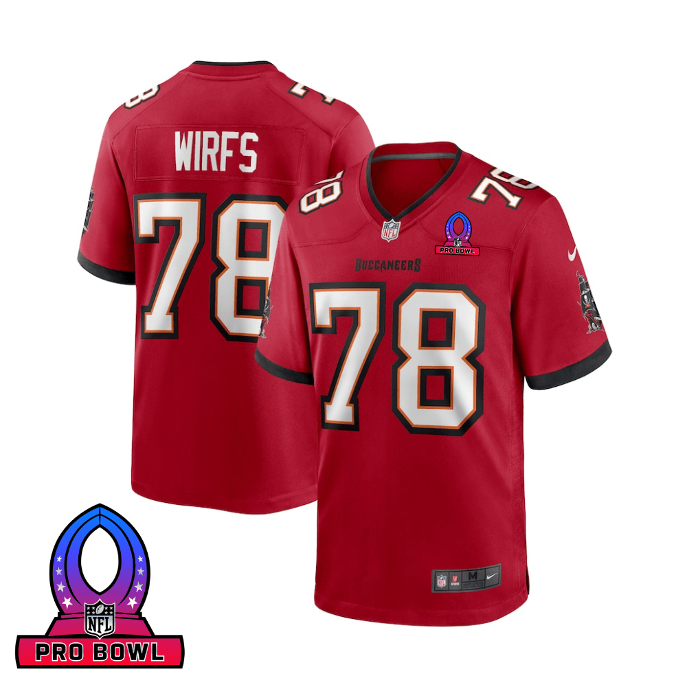 Tristan Wirfs Tampa Bay Buccaneers 2025 Pro Bowl Patch Game Men Jersey - Red