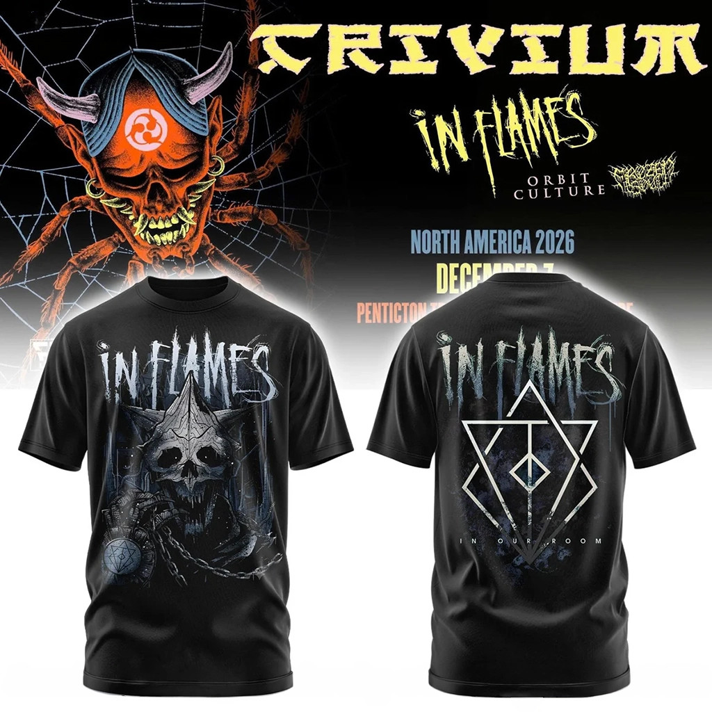 Trivium Merch In Flames The Crown In The Grave Tour Shirt Gifts For Music Enthusiasts