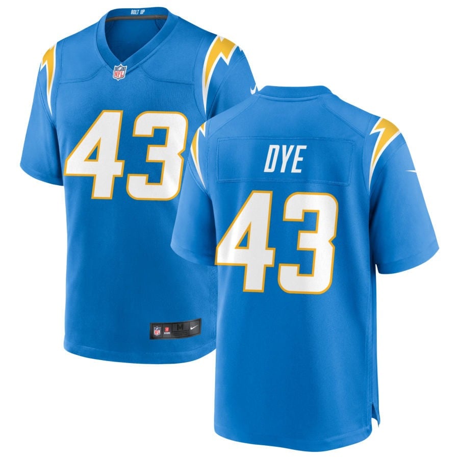 Troy Dye Los Angeles Chargers 2025 Game Jersey - Powder Blue