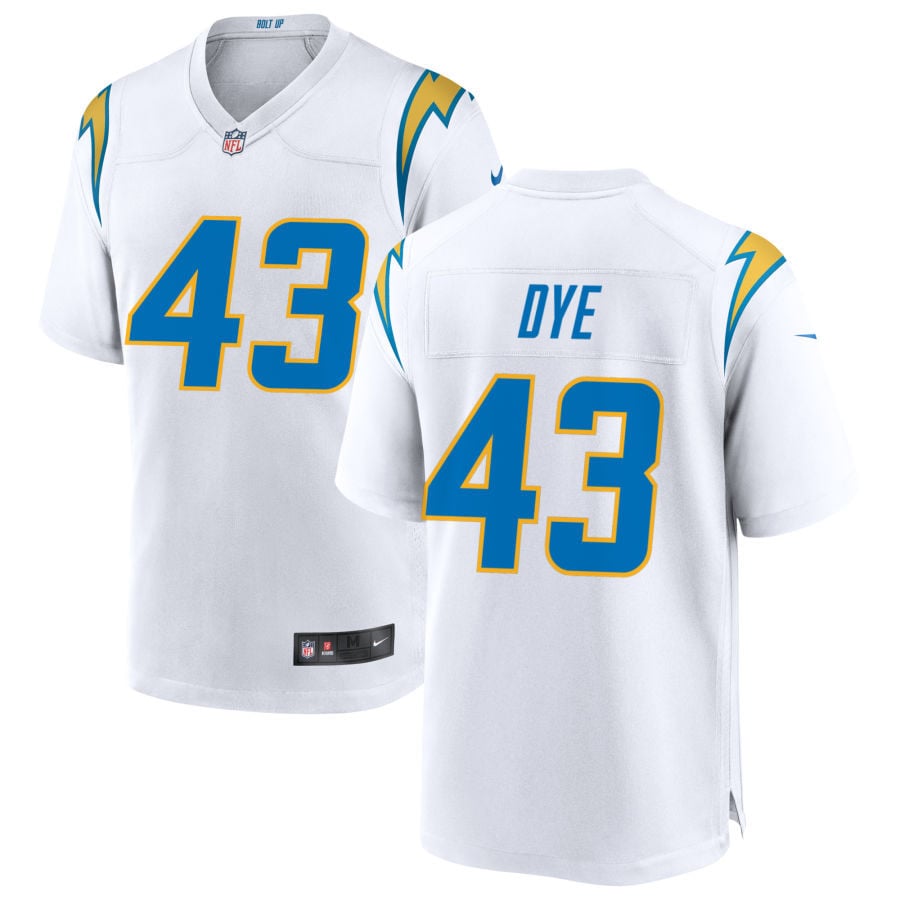 Troy Dye Los Angeles Chargers 2025 Game Jersey - White