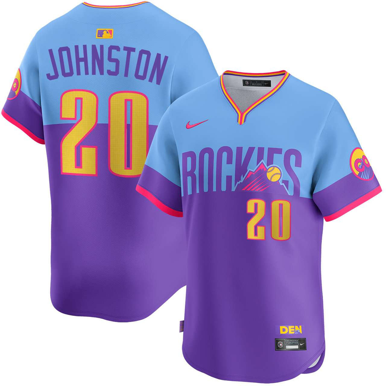 Troy Johnston Colorado Rockies City Connect Limited Jersey - Purple