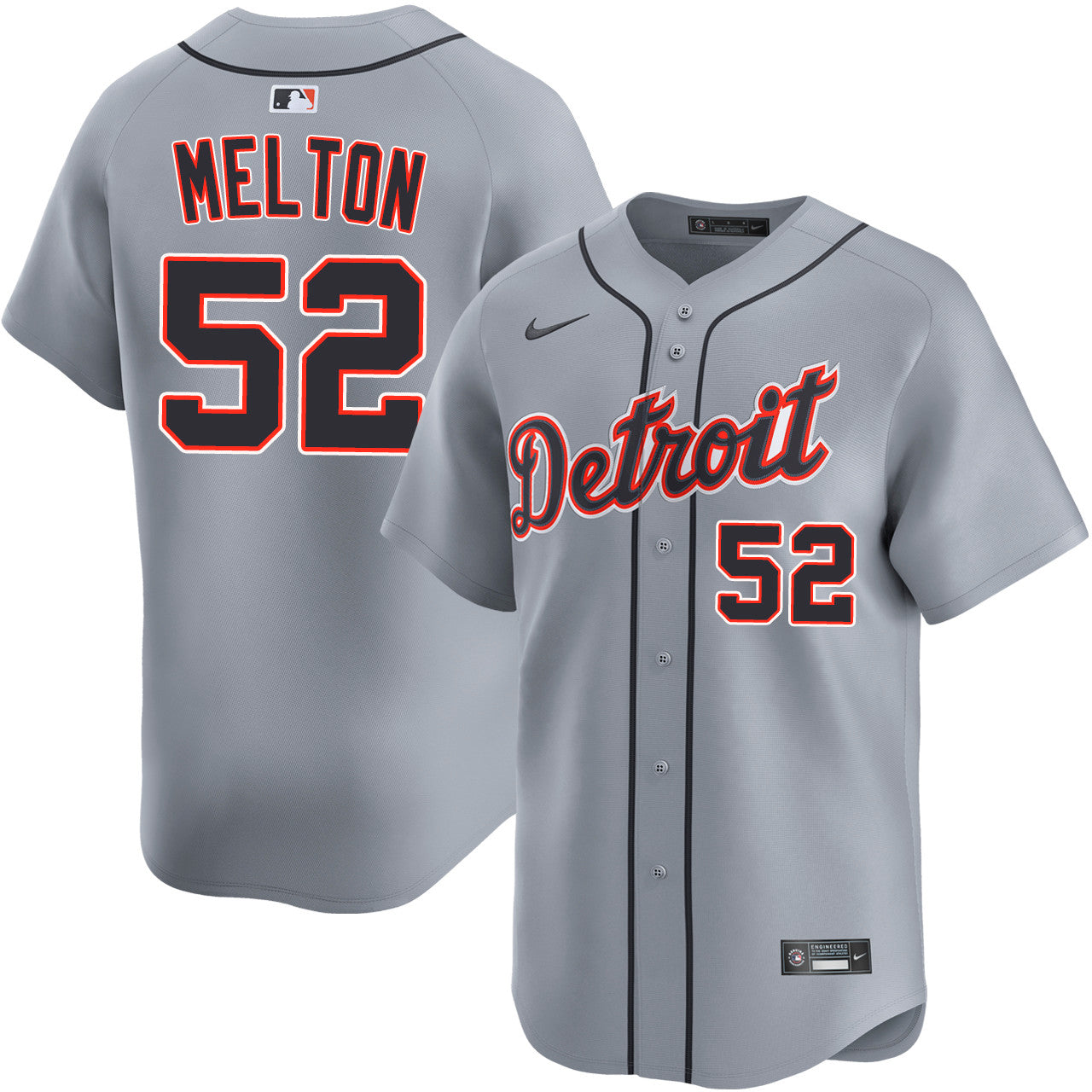 Troy Melton Detroit Tigers 2026 Road Limited Jersey - Grey
