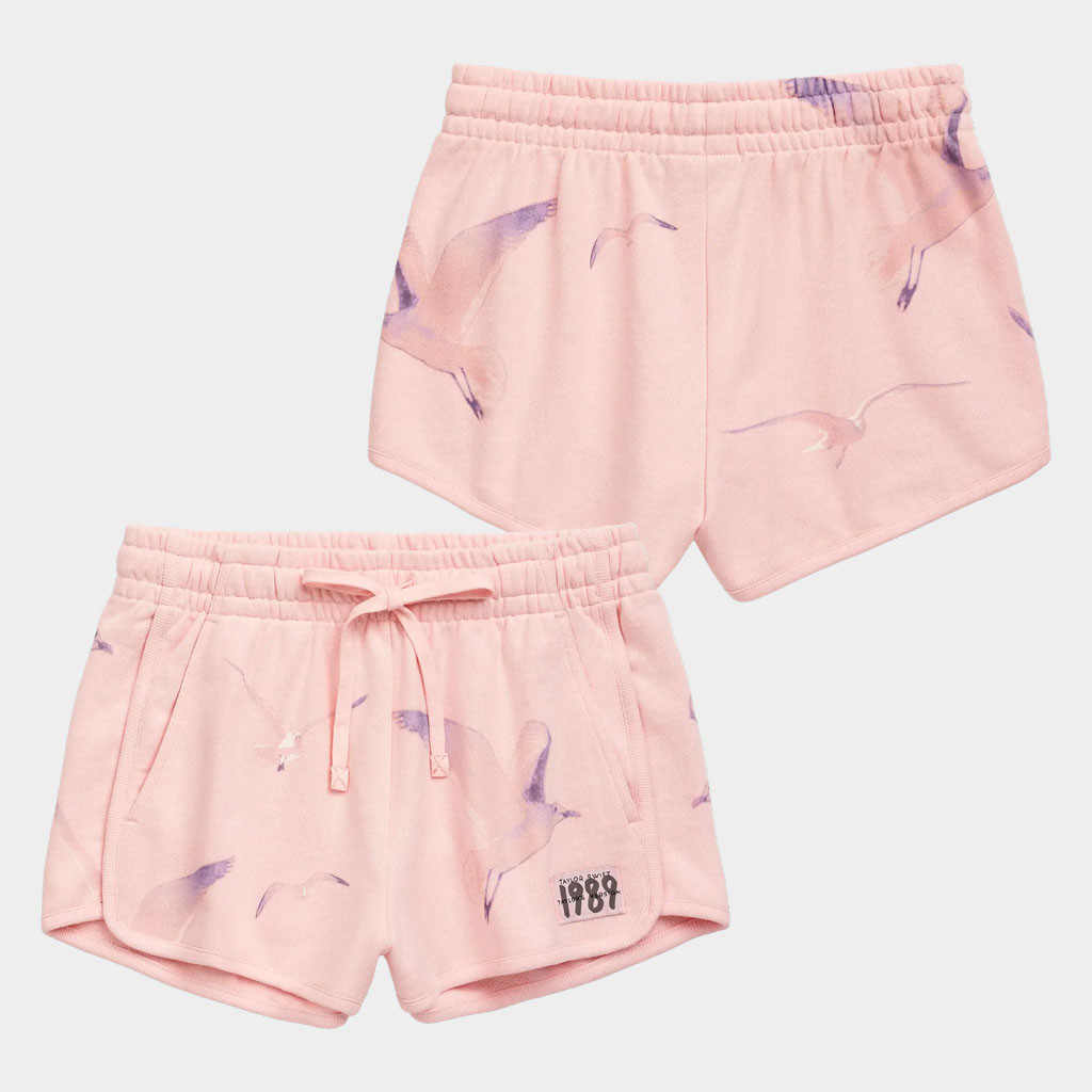 TS Summer Merch 1989 Pink Seagull Shorts Gifts For Swifties Present For Her