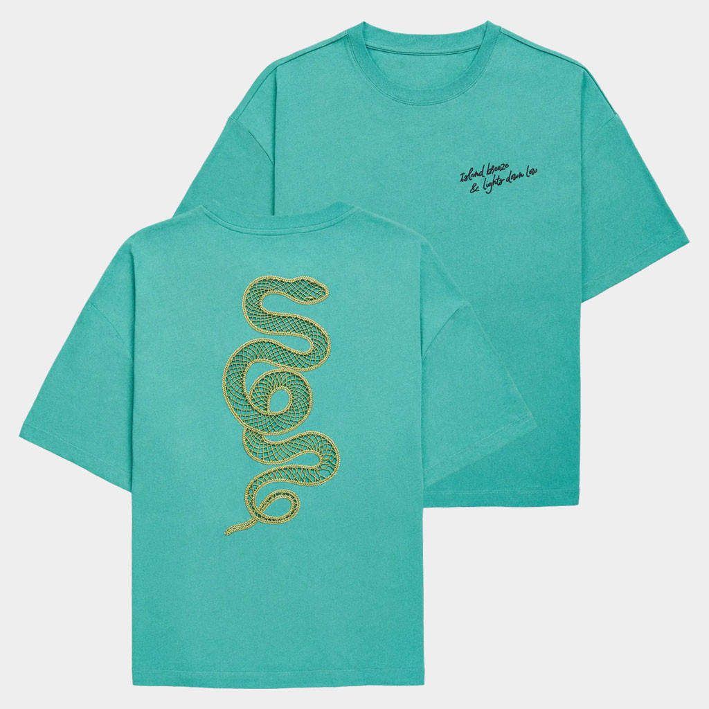 TS Summer Merch 2026 Island Breeze And Lights Down Low Crochet Snake T-Shirt Swifties Gifts