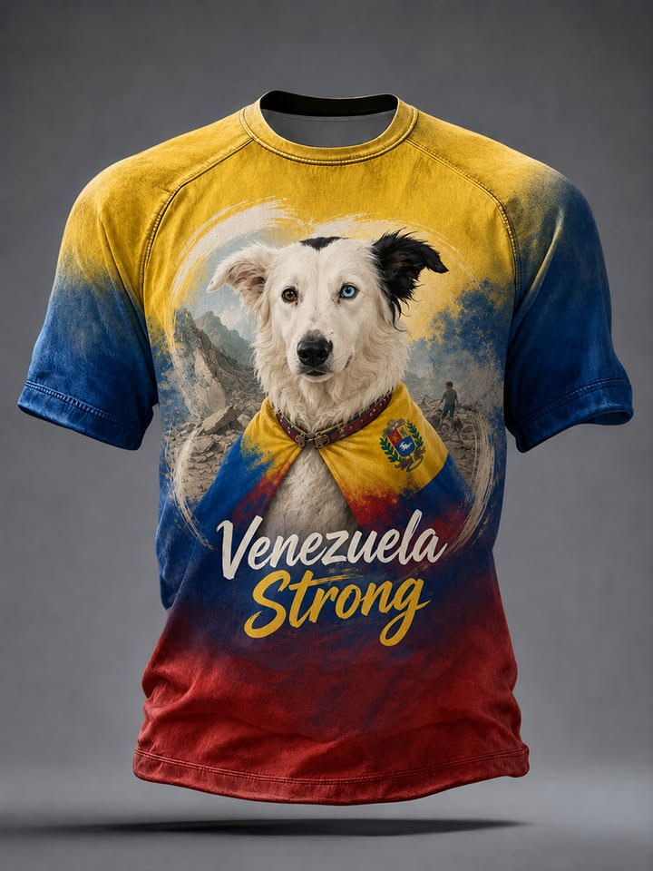 Tsunami Venezuela Strong T-Shirt Rescue Dog Tsunami Merch Gift For Venezuela