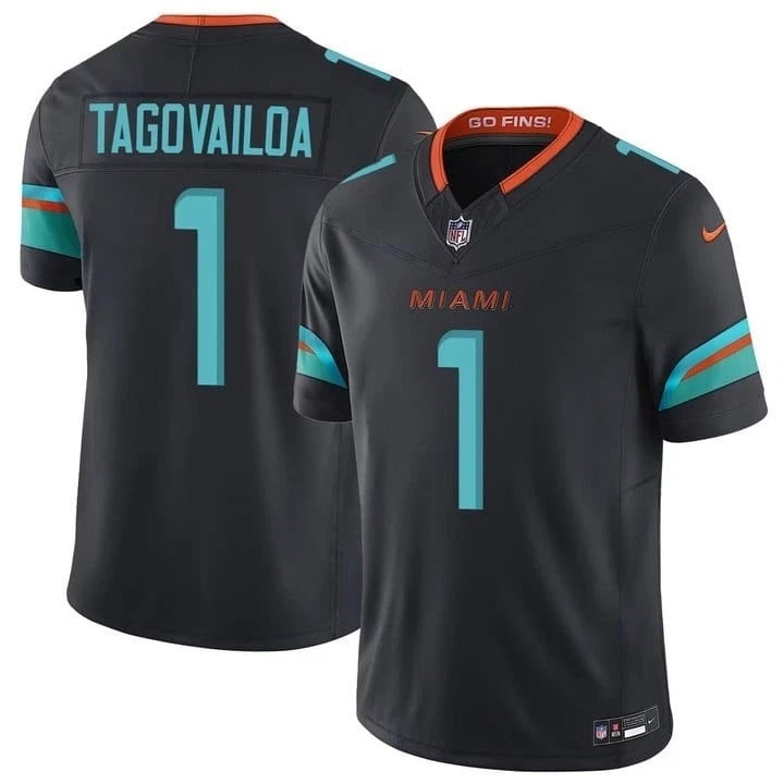 Tua Tagovailoa Miami Dolphins 2025 ï¿½ï¿½ï¿½Rivalriesï¿½ï¿½ï¿½ Vapor Limited Stitched Jersey - Navy