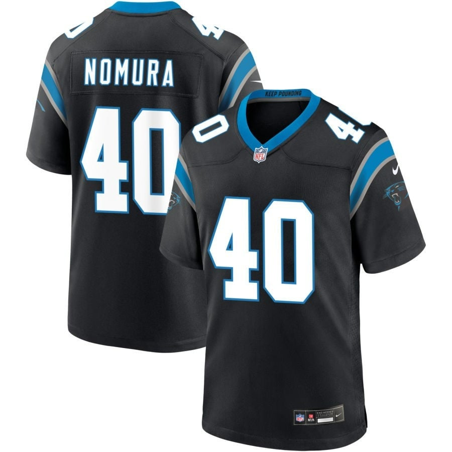 Tuasivi Nomura Carolina Panthers 2025 Game Jersey - Black