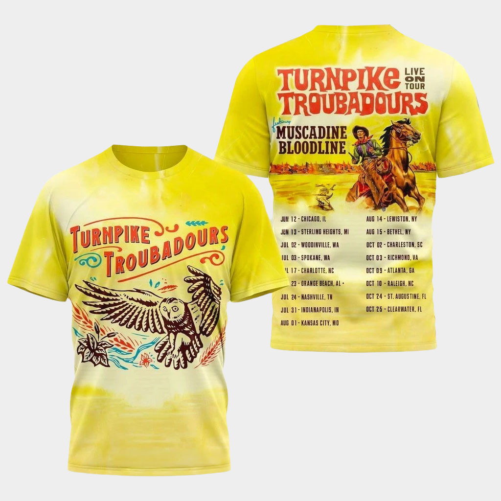 Turnpike Troubadours Merch 2026 Turnpike Troubadours Live On Tour 2026 T-Shirt Gift For Fans