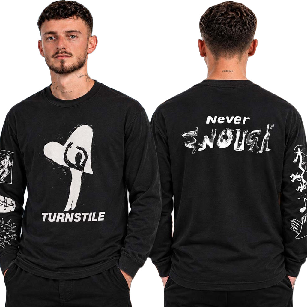 Turnstile Merch The Never Enough Tour 2026 Never Enough Black Long Sleeve Shirt Music Fan Gifts