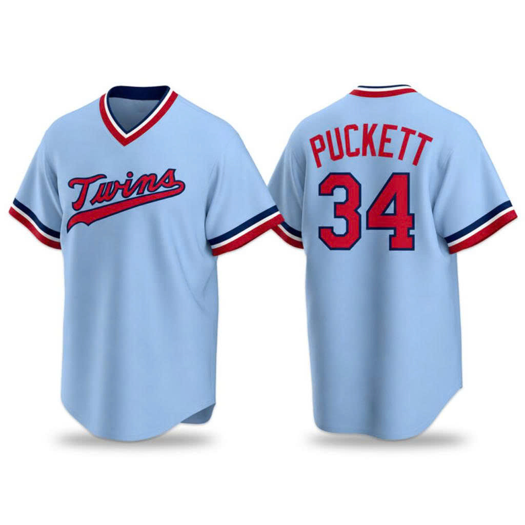 Twins 2026 Kirby Puckett Jersey Giveaway #34 Minnesota Twins Merch Gifts For Baseball Fans
