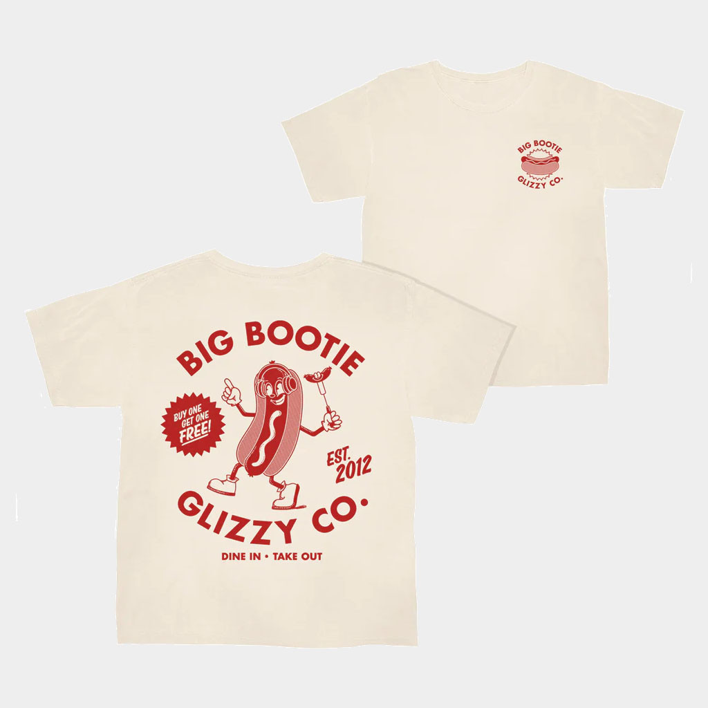 Two Friends Merch 2026 Glizzy T-Shirt Dine In Take Out Shirt Gift For Music Fans