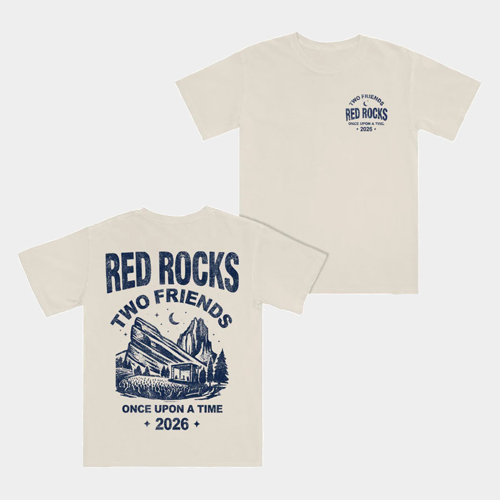 Two Friends Merch 2026 Red Rocks T-Shirt Once Upon A Time Shirt Presents For Music Lovers