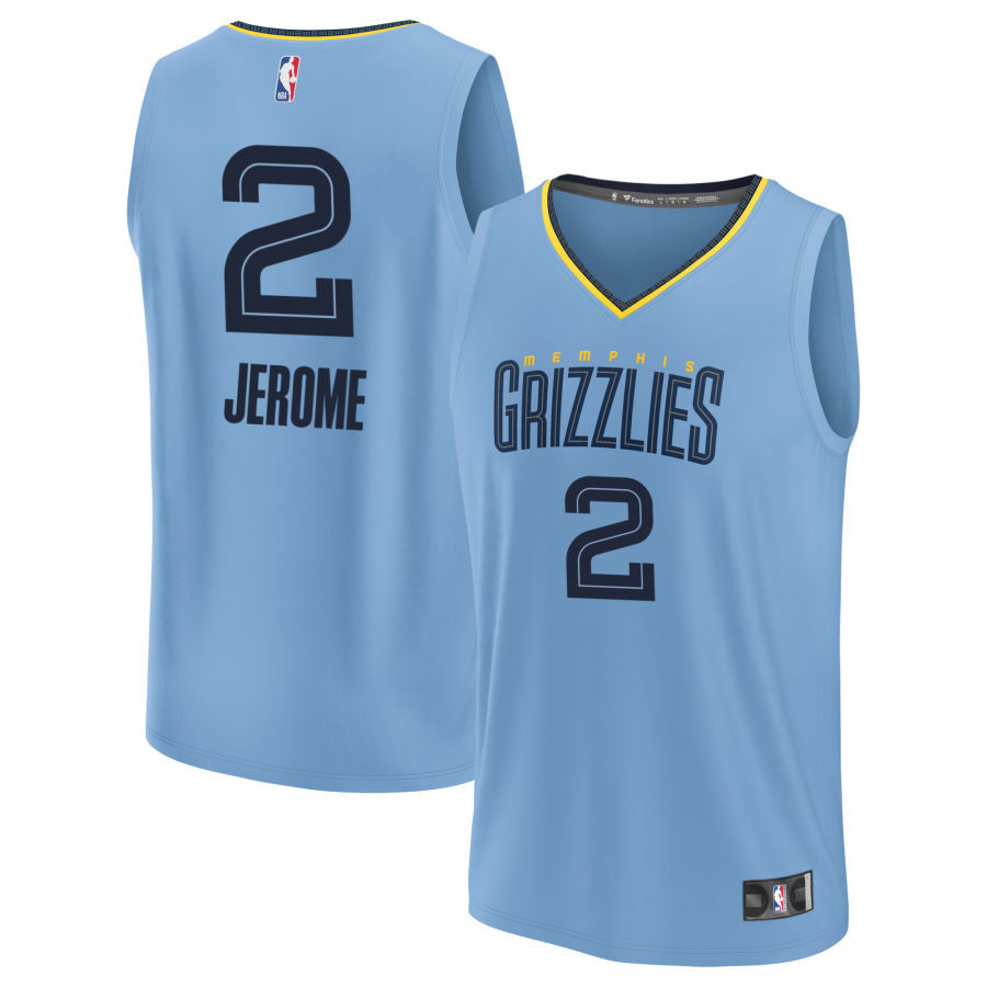 Ty Jerome Memphis Grizzlies 2025 Fast Break Statement Edition Jersey - Light Blue