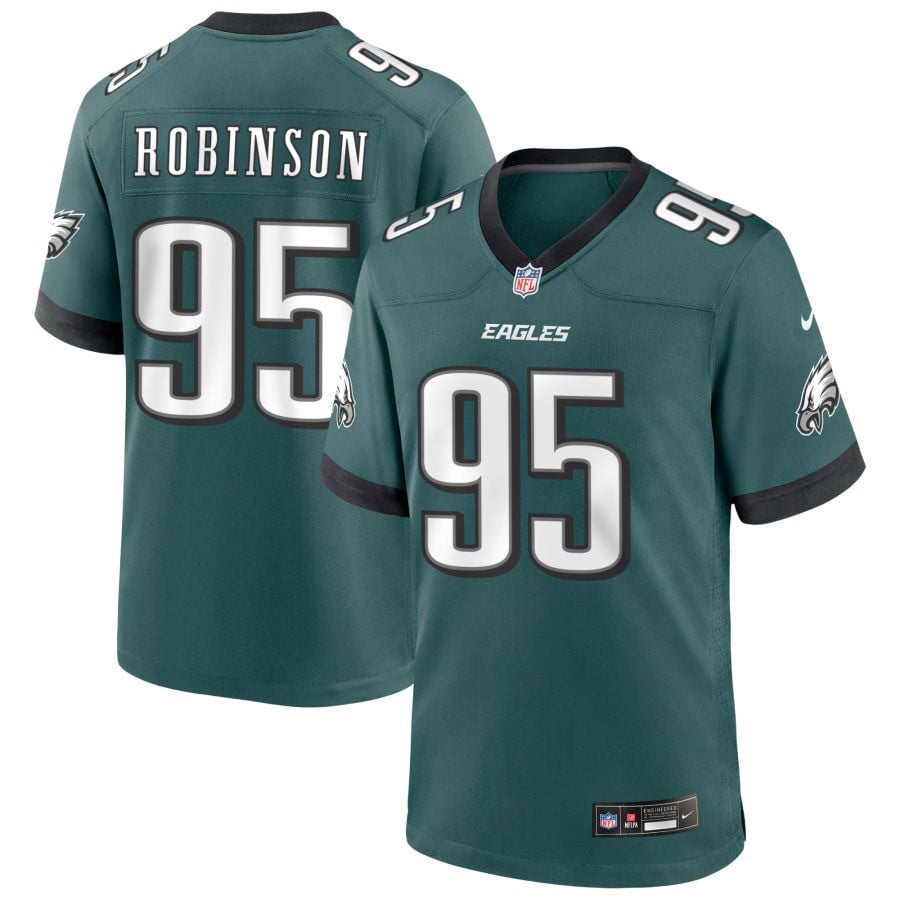 Ty Robinson Philadelphia Eagles 2025 Game Jersey - Midnight Green