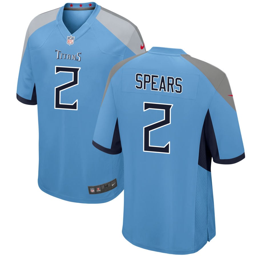 Tyjae Spears Tennessee Titans 2025 Alternate Game Jersey - Light Blue