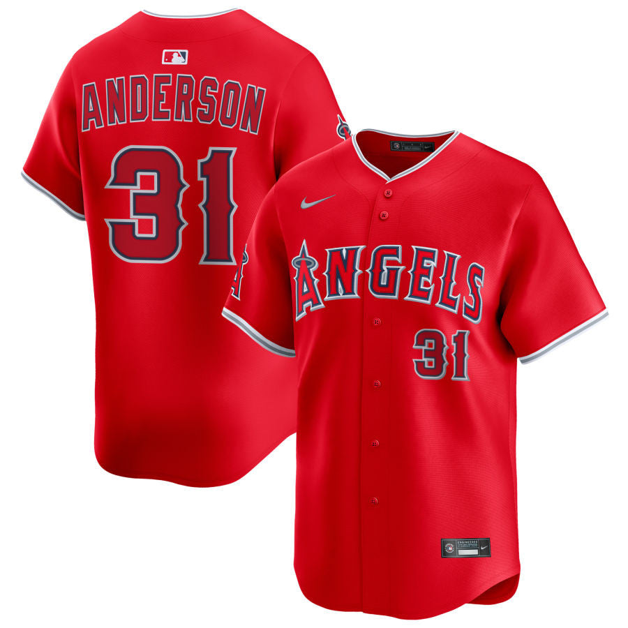 Tyler Anderson Los Angeles Angels 2025 Alternate Limited Jersey - Red