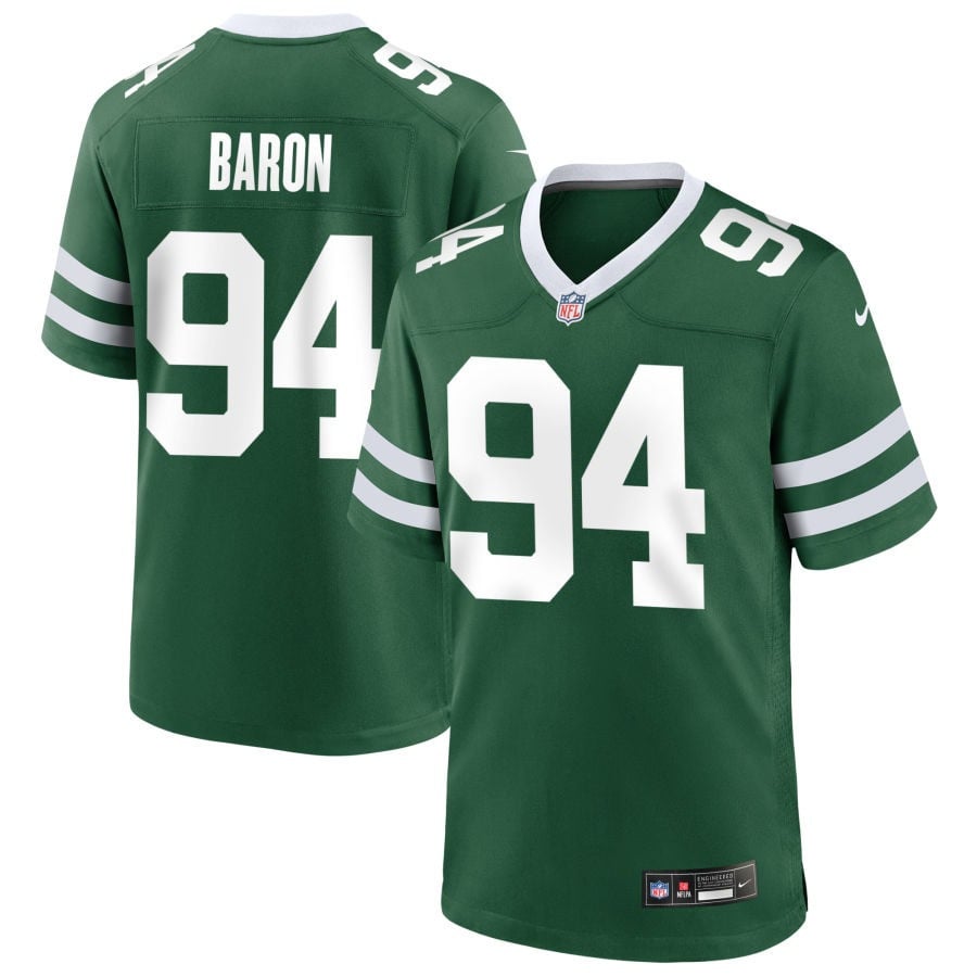 Tyler Baron New York Jets 2025 Game Jersey - Legacy Green