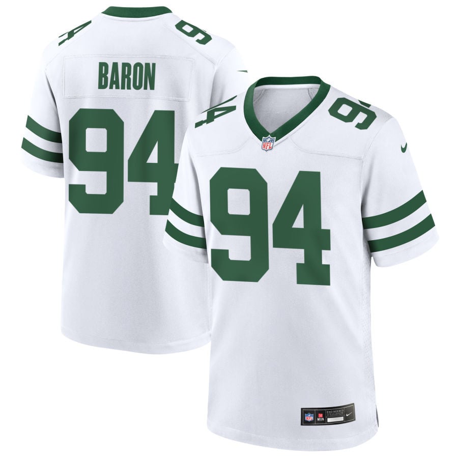Tyler Baron New York Jets 2025 Game Jersey - Legacy White