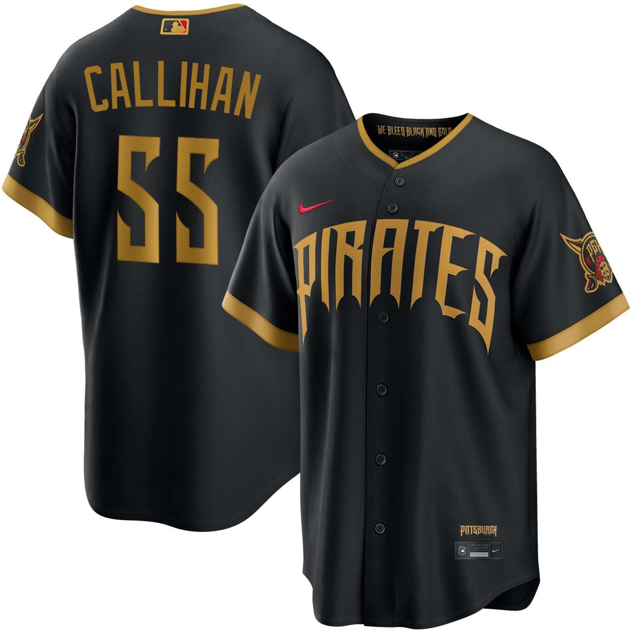 Tyler Callihan Pittsburgh Pirates 2026 City Connect Stadium Jersey - Black