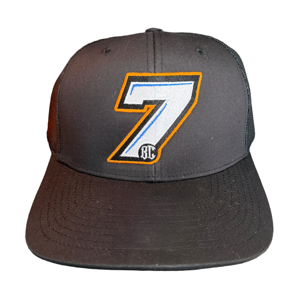 Tyler Courtney Merch 7BC Black Trucker Hat Embroidered 2026 Father In Law Gifts Dad's Day
