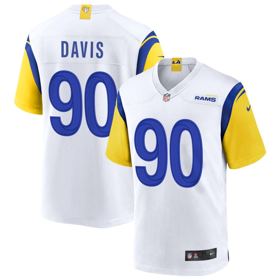 Tyler Davis Los Angeles Rams 2025 Alternate Jersey - White