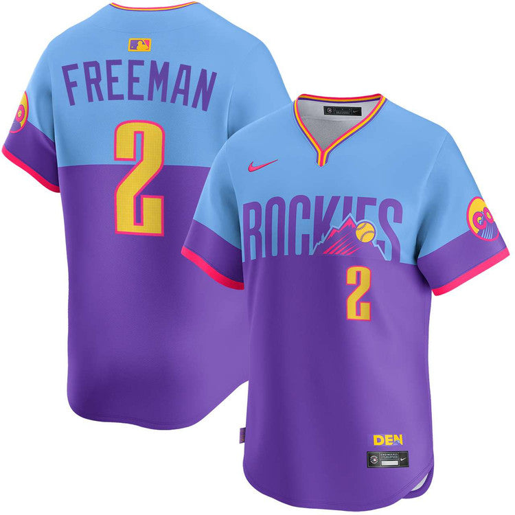 Tyler Freeman Colorado Rockies City Connect Limited Jersey - Purple