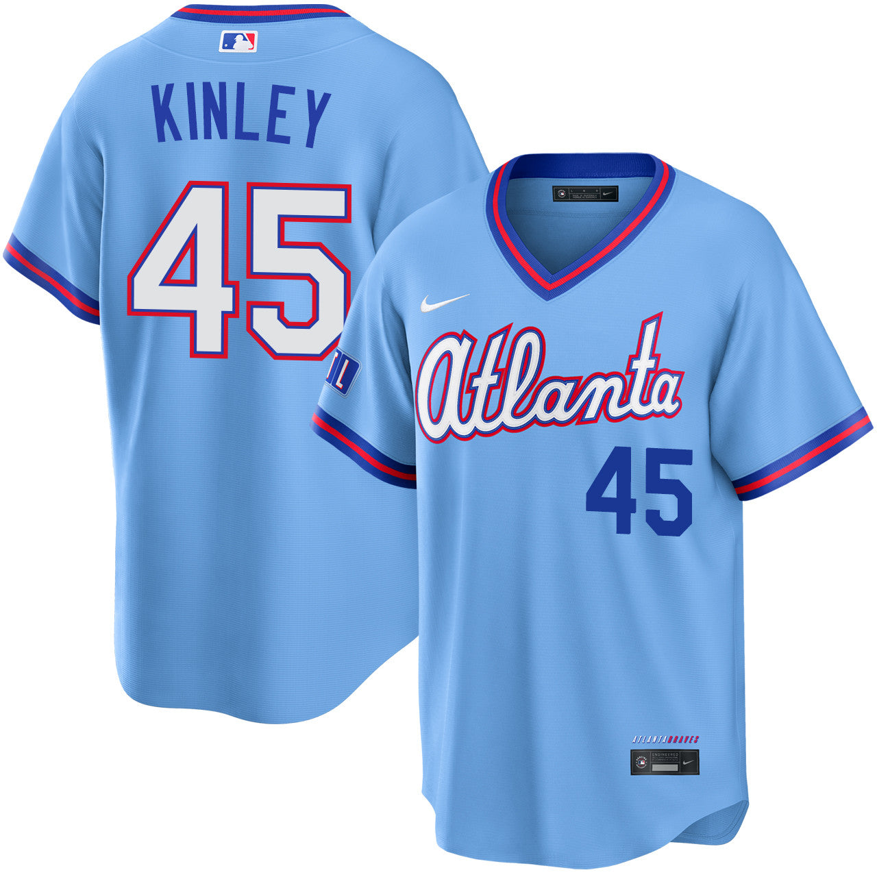 Tyler Kinley Atlanta Braves 2026 City Connect Stadium Jersey - Powder Blue