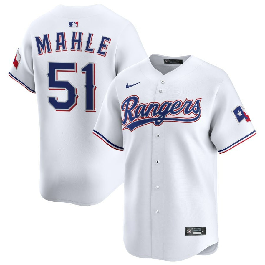 Tyler Mahle Texas Rangers 2025 Home Limited Jersey - White