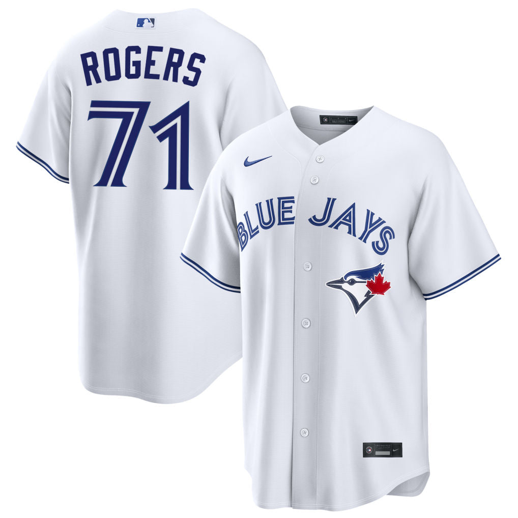 Tyler Rogers Toronto Blue Jays 2026 Home Jersey - White