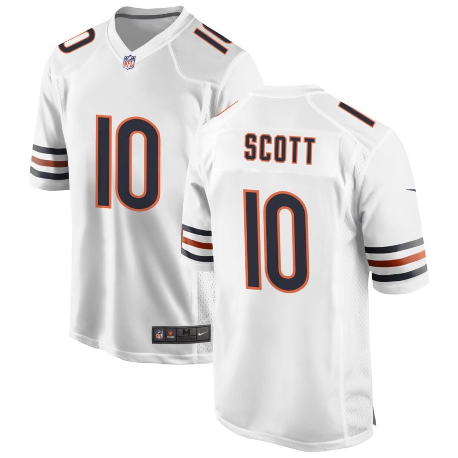 Tyler Scott Chicago Bears 2025 Game Jersey - White