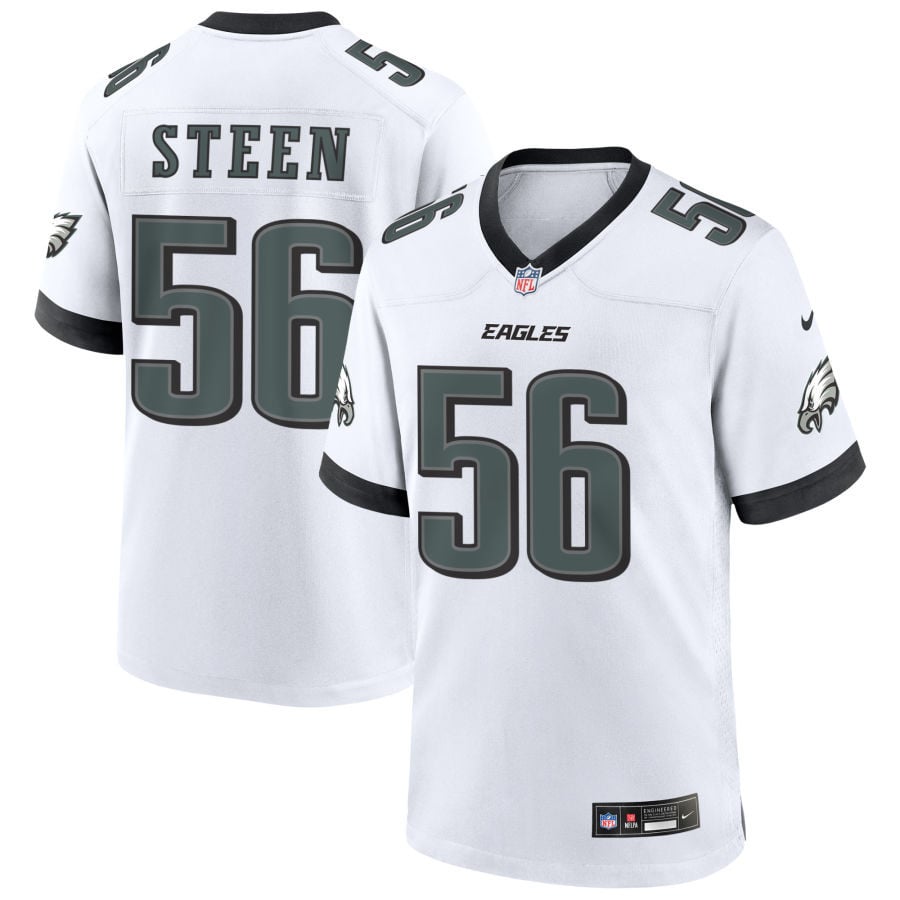 Tyler Steen Philadelphia Eagles 2025 Game Jersey - White