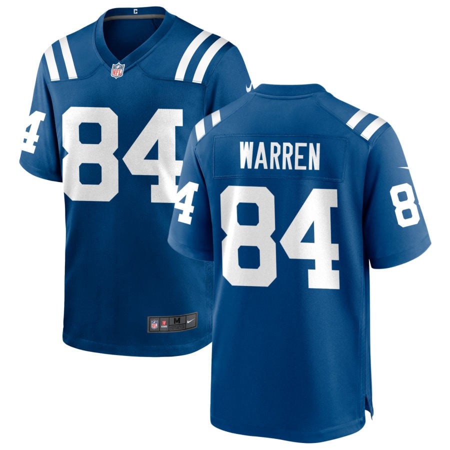 Tyler Warren Indianapolis Colts 2025 Game Jersey - Royal