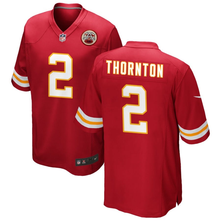 Tyquan Thornton Kansas City Chiefs 2025 Game Jersey - Red