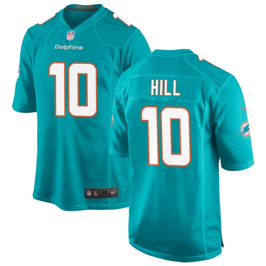 Tyreek Hill Miami Dolphins 2025 Game Jersey - Aqua