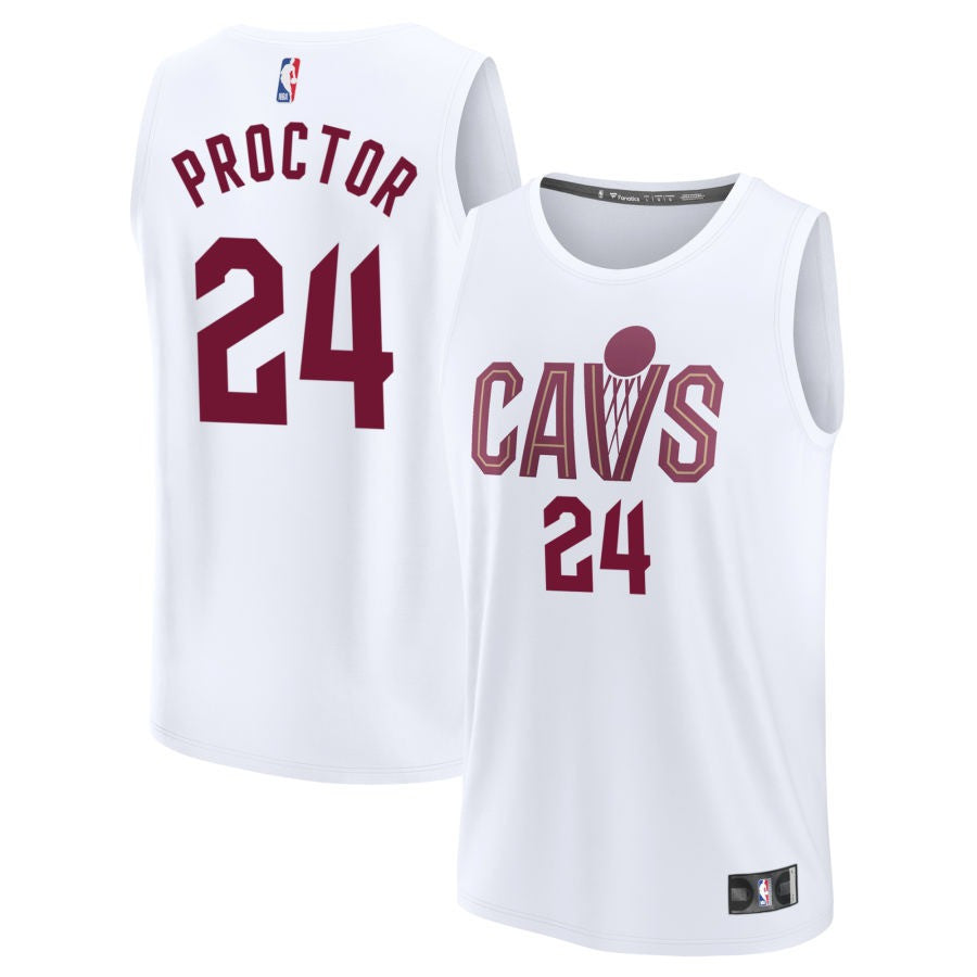 Tyrese Proctor Cleveland Cavaliers 2025 Association Edition Fast Break Jersey - White 1 Tyrese Proctor Cleveland Cavaliers 2025 Association Edition Fast Break Jersey - White
