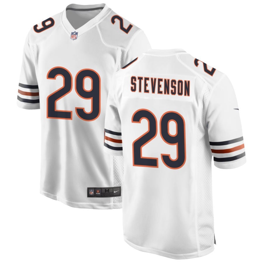 Tyrique Stevenson Chicago Bears 2025 Game Jersey - White