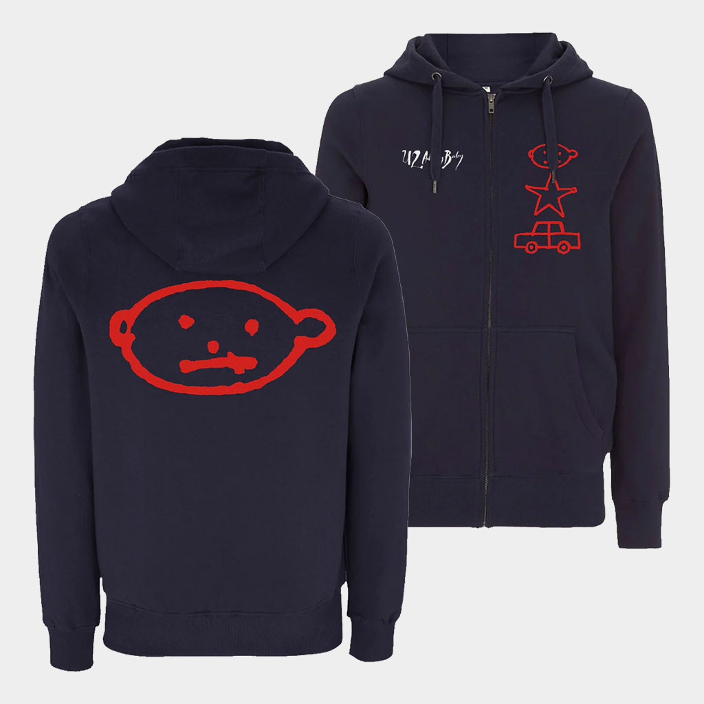 U2 Merch 2026 Achtung Baby Symbols Zip Hoodie Present For Band Fans