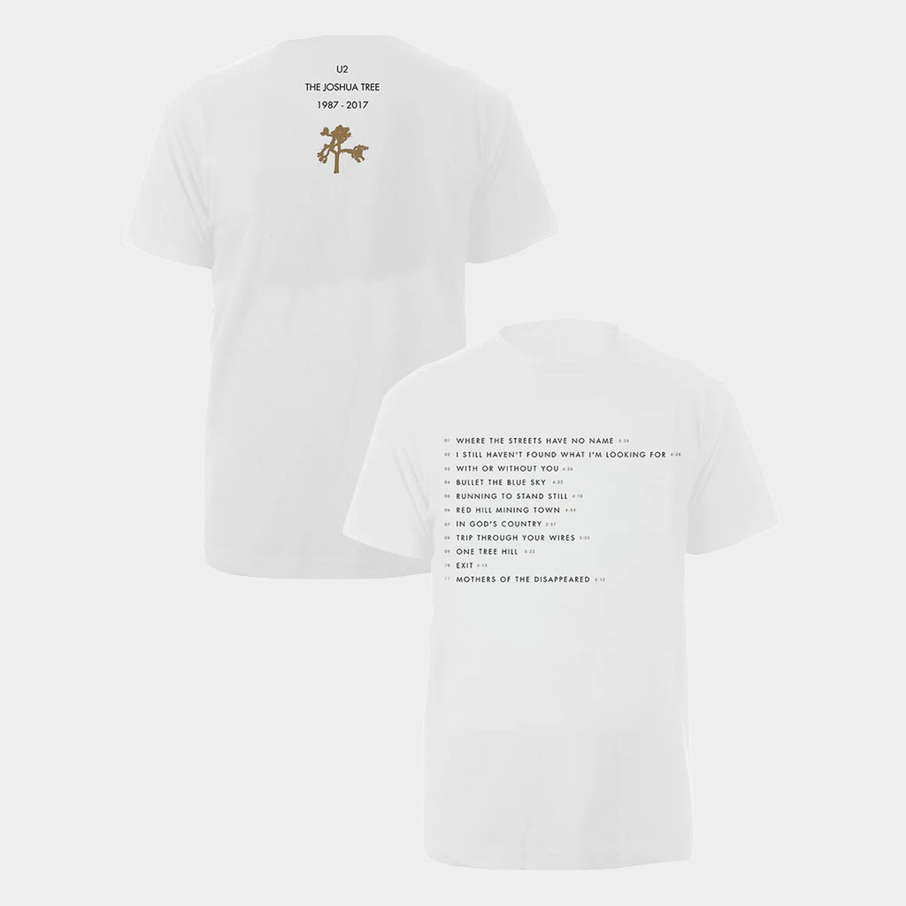 U2 Merch 2026 The Joshua Tree Song Titles T-Shirt U2 Band Shirt Gifts For Rock Lovers