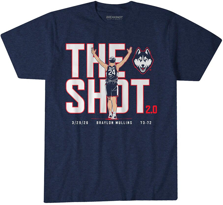 UConn Huskies Braylon Mullins The Shot 2 0 T-Shirt Huskies Merch Gifts For Basketball Fans