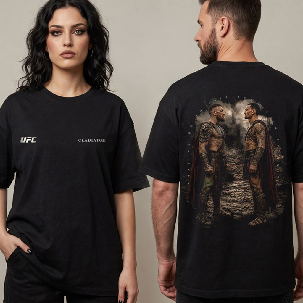 UFC 329 X Gladiator Eternity T-Shirt Conor McGregor And Max Holloway Shirt UFC Merch Gifts