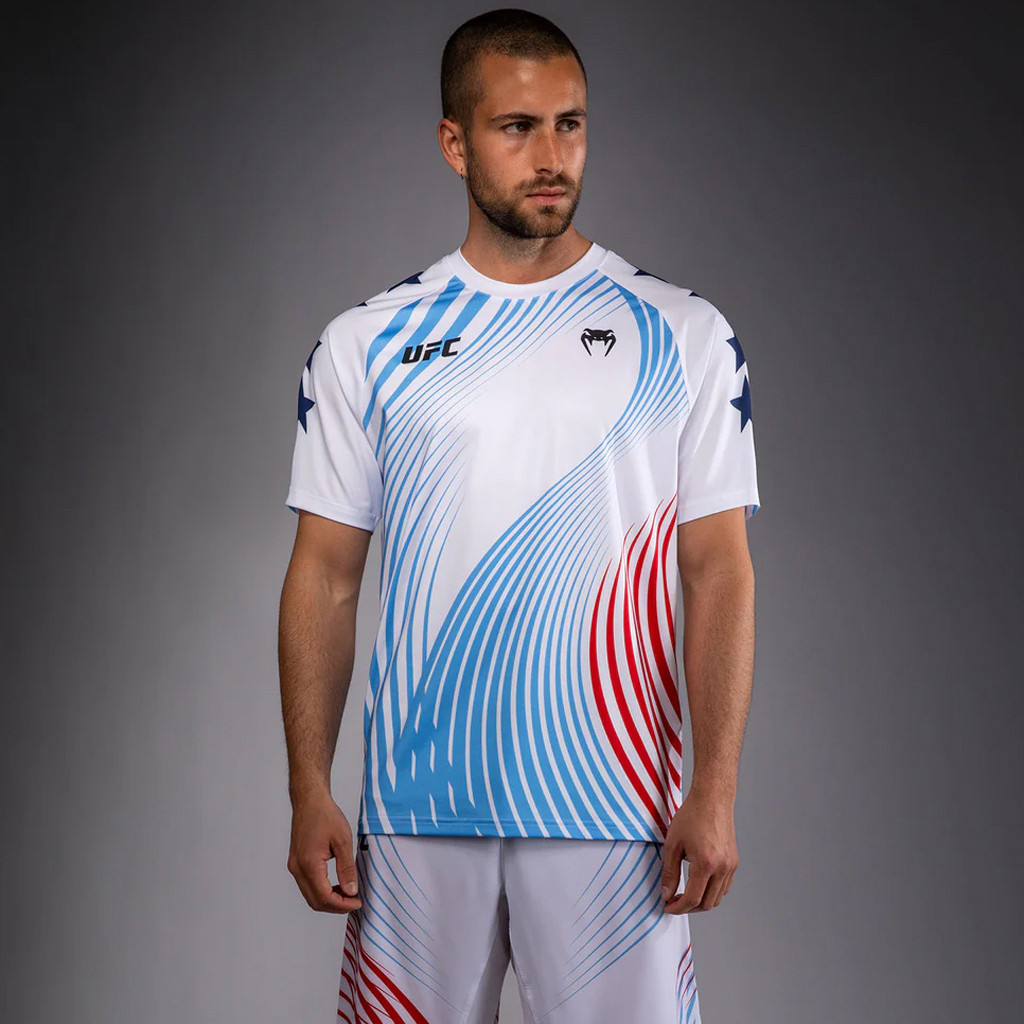 UFC Freedom 250 Jersey Venum Merch 2026 White Fight Night Walkout Jersey Gift For Father's Day