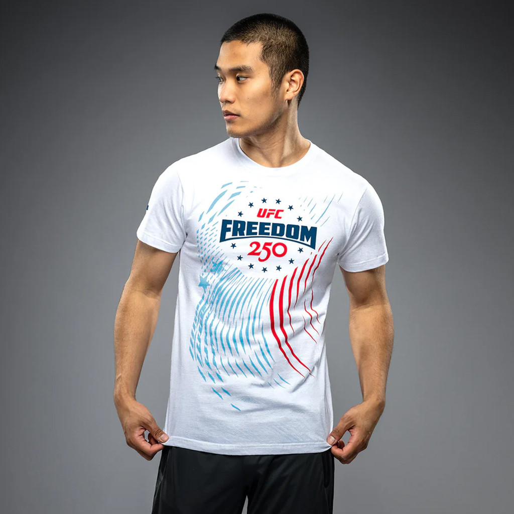 UFC Freedom 250 T-Shirt Venum Merch 2026 Patriotic Shirts UFC Freedom 250 Merch White