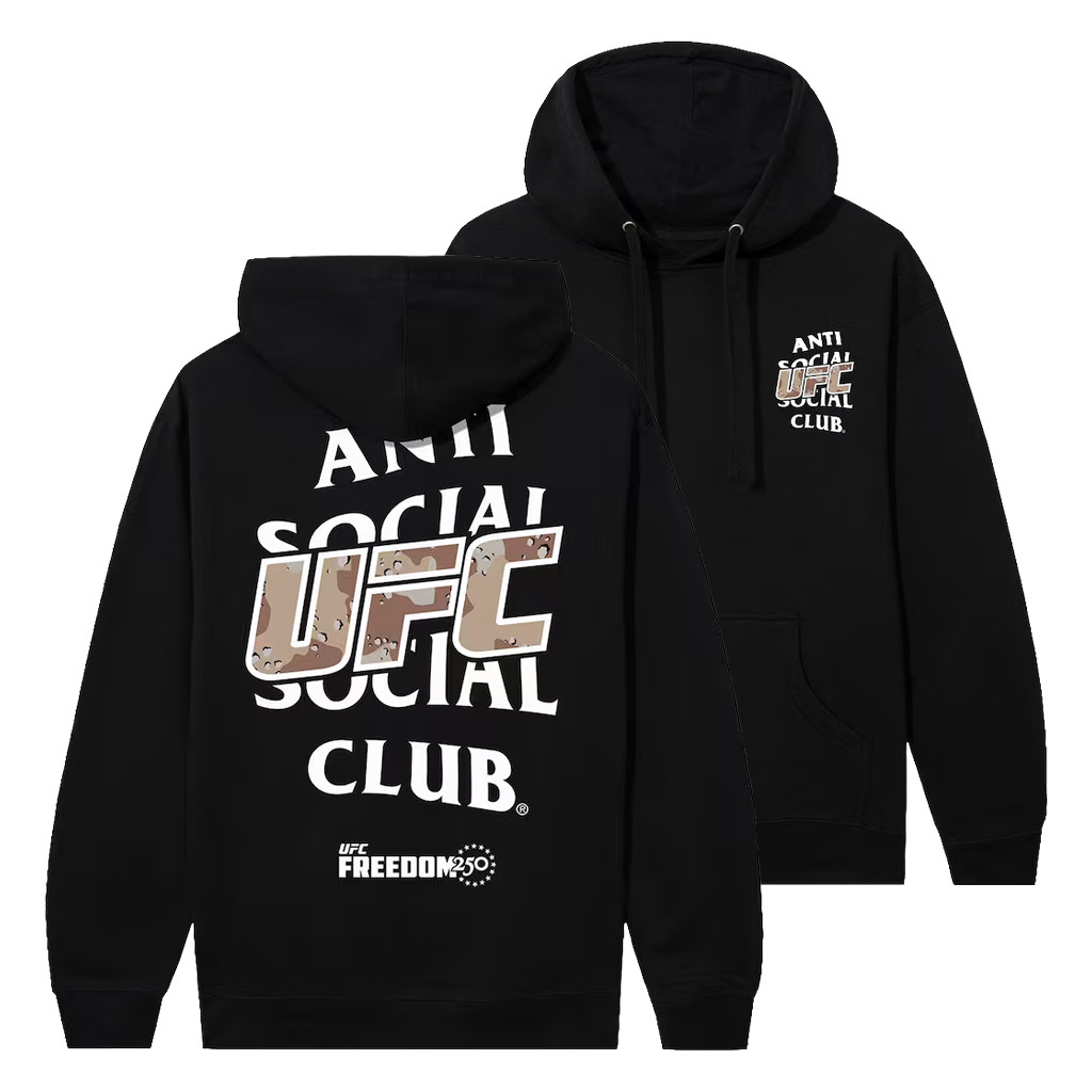 UFC Merch 2026 ASSC Americana Feat UFC Freedom 250 Black Hoodie Birthday Gift For Husband