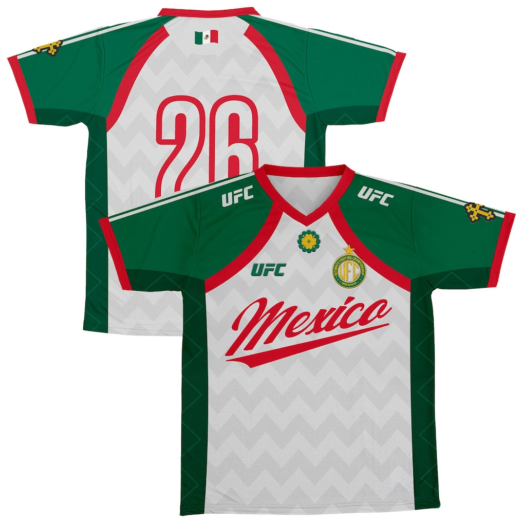 UFC Merch 2026 UFC Global Affinity Mexico Soccer Jersey Best Gift For Mexican Friends