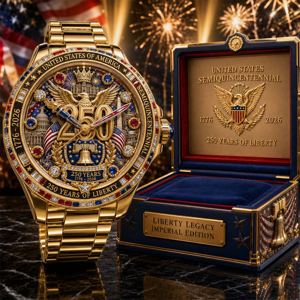 United States Of America 250 Years Of Liberty Stainless Steel Watch Patriotic Gifts Ideas
