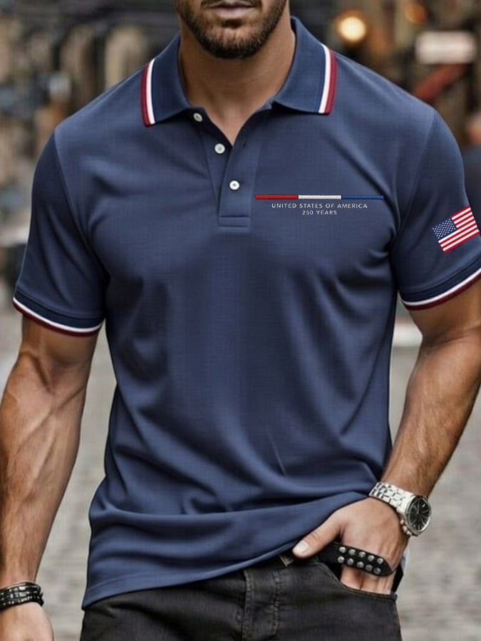 United States Of America 250 Years Polo Shirt 1776 2026 Merch America 250Th Anniversary Apparel - Image 2