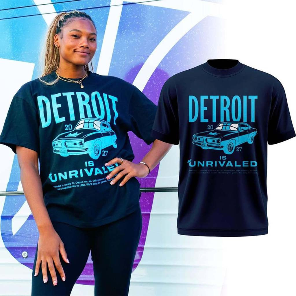 Unrivaled Basketball 2027 Detroit is Unrivaled T-Shirt Women's Basketball Fan Apparel Fan Gifts
