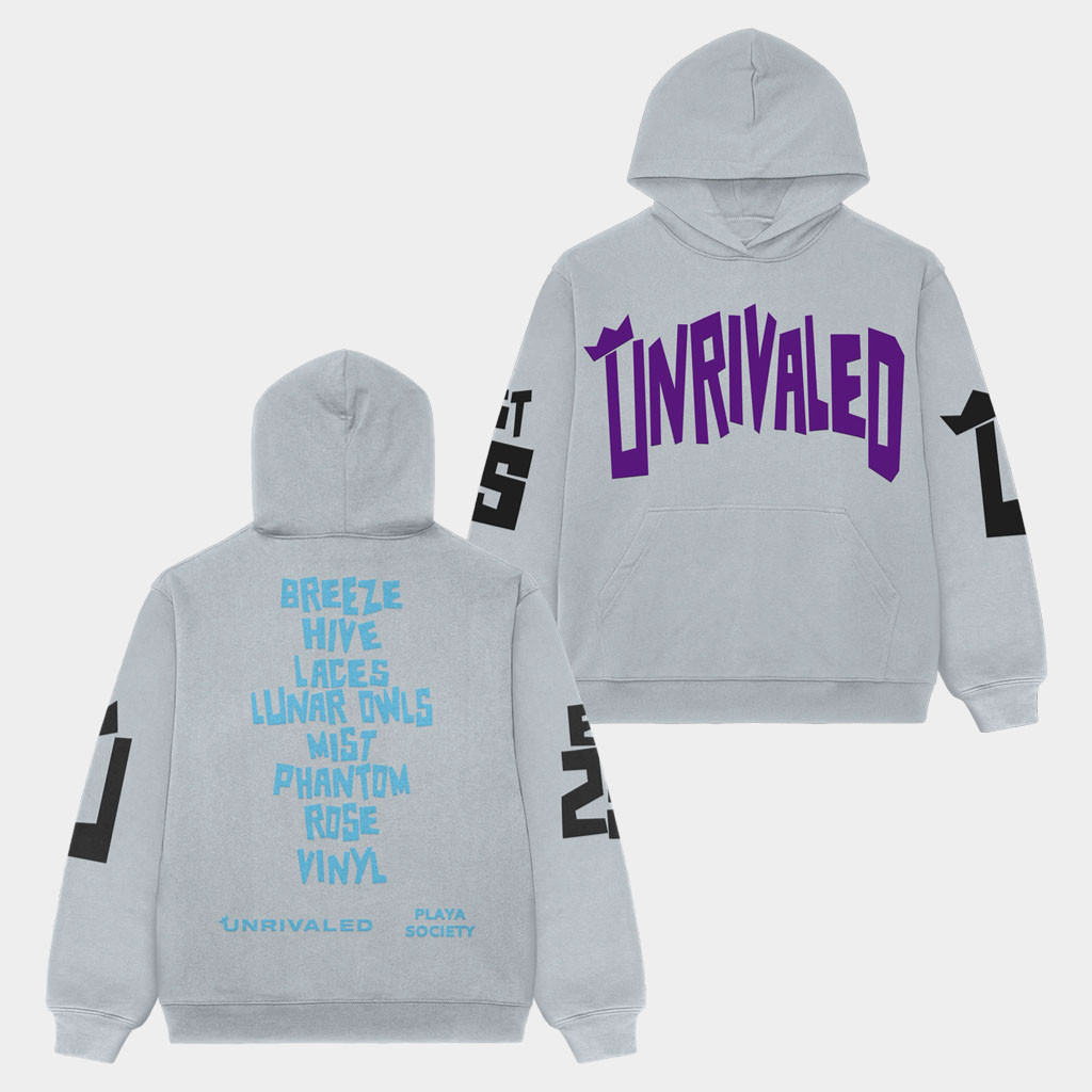 Unrivaled Merch 2026 Playa Society x Unrivaled All League Hoodie Gift For Basketball Lover