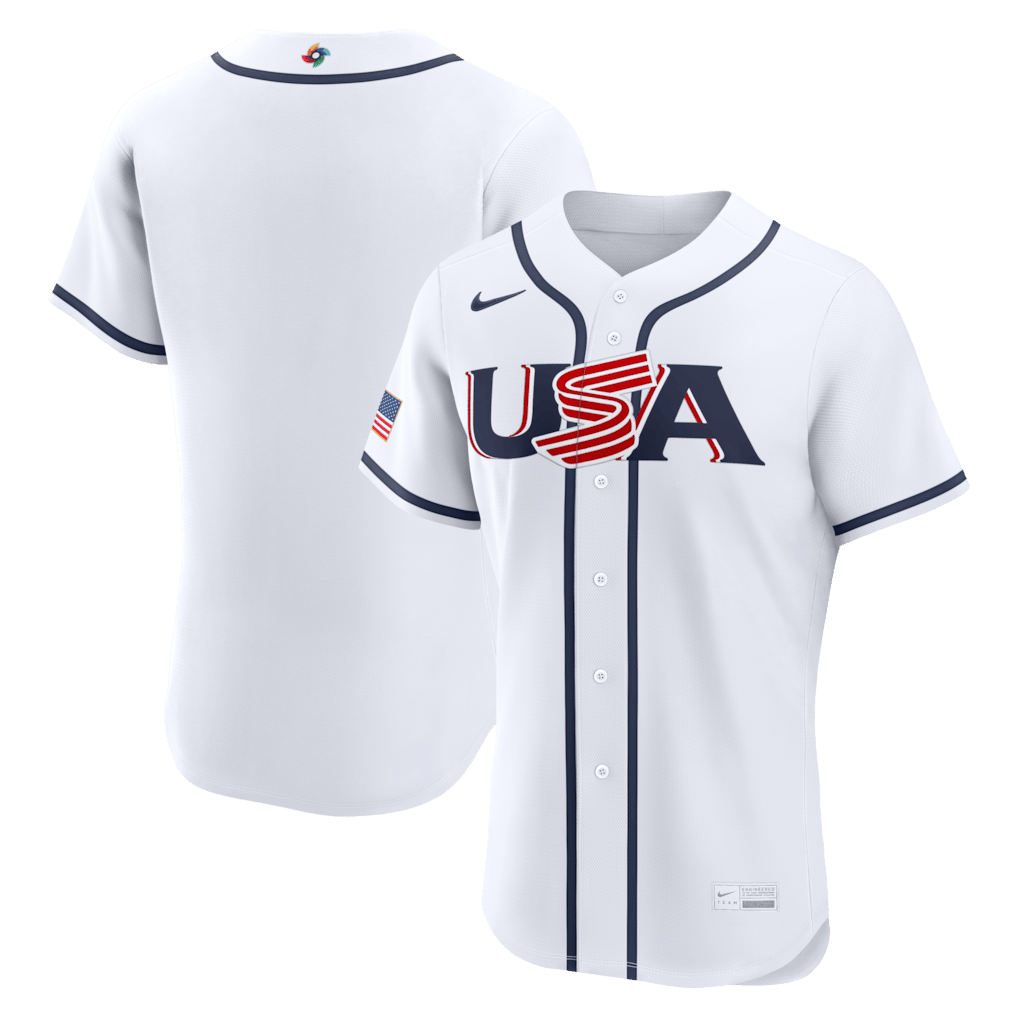 USA Baseball White 2026 World Baseball Classic Home Jersey Team USA WBC 2026 Gear